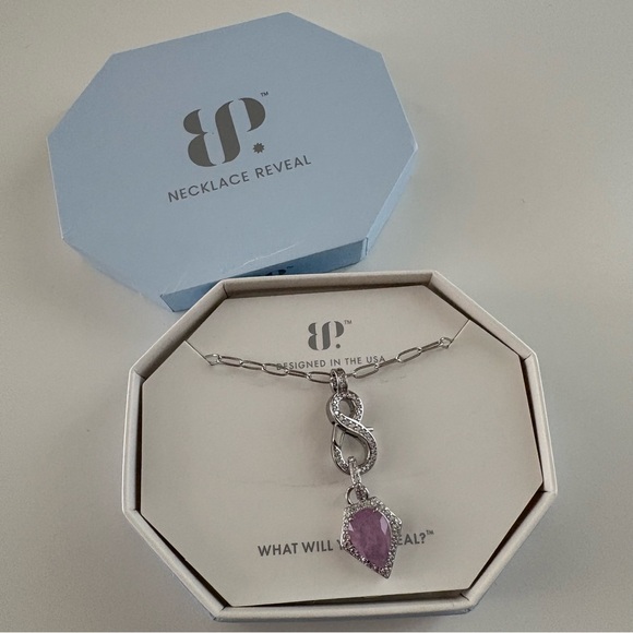 Bomb Party Fizztopia25 Unicorn Necklace NK96008 Purple Kunzite Sterling Sliver